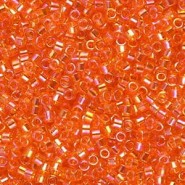 Miyuki delica Beads 11/0 - Transparent tangerine ab DB-151